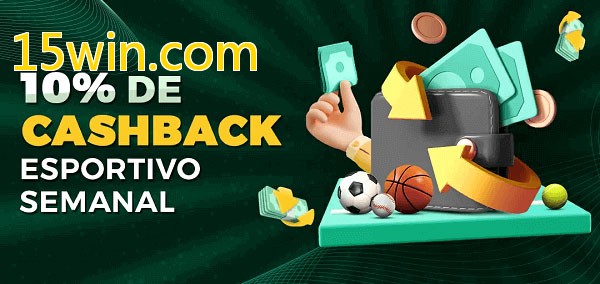 10% de bônus de cashback na 15win.com